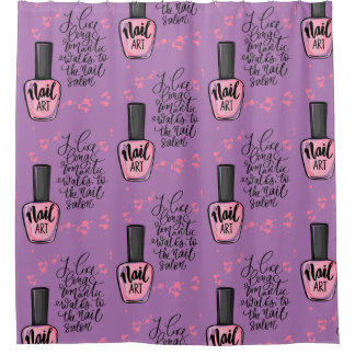 Nail Art Quote Stijl Deco Douchegordijn