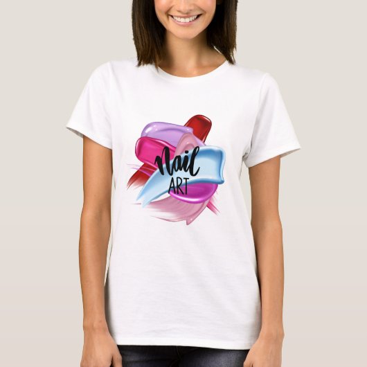 NAIL ART T-SHIRT (Voorkant)