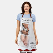 Nail Art Technician/Manicurist bewerkbaar Schort (Gedragen)