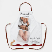 Nail Art Technician/Manicurist bewerkbaar Schort (Voorkant)