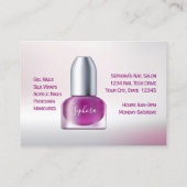 Nail Art Technicier - Trendy Poolse flessen Visitekaartje (Achterkant)