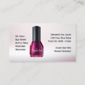 Nail Art-technicus - Blue Nail Pools Visitekaartje (Achterkant)