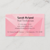 Nail art visitekaartje (Achterkant)