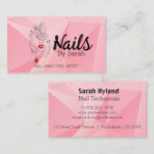 Nail art visitekaartje (Voorkant / Achterkant)