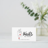 Nail art visitekaartje (Staand voorkant)