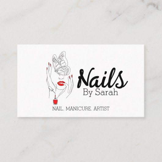 Nail art visitekaartje (Voorkant)