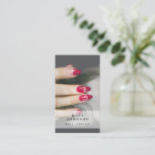 Nail Artist Beaty Salon Manicure Foto QR Code Visitekaartje (Staand voorkant)