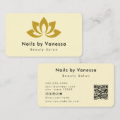 Nail Artist Beauty Salon Groovy Visitekaartje (Voorkant / Achterkant)