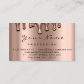 Nail Artist blauwgroen Drift Roos Lash Makeup Blue Visitekaartje (Achterkant)