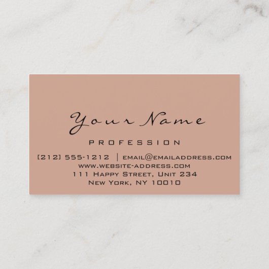 Nail Artist blauwgroen Drips Roos Lash Make-up Blu Visitekaartje (Achterkant)