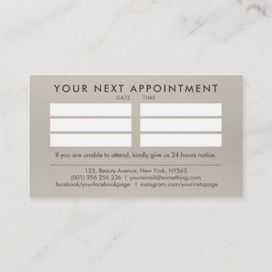 Nail Artist - bloemenillustratie van de waterverf Visitekaartje (Achterkant)