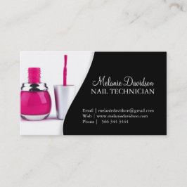 NAIL ARTIST BUSINESS CARD TEMPLATE VISITEKAARTJE