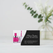 NAIL ARTIST BUSINESS CARD TEMPLATE VISITEKAARTJE (Staand voorkant)