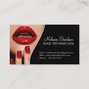 NAIL ARTIST BUSINESS CARD TEMPLATE VISITEKAARTJE