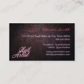 Nail artist business card visitekaartje (Achterkant)