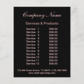 nail artist business personalized flyer (Achterkant)