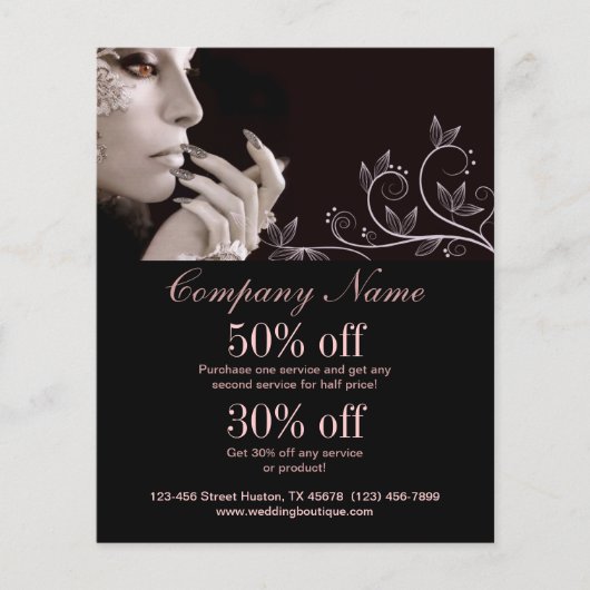 nail artist business personalized flyer (Voorkant)