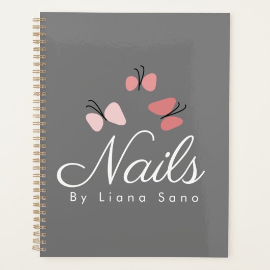 Nail Artist Butterflies Appointer Planner (Voorkant)