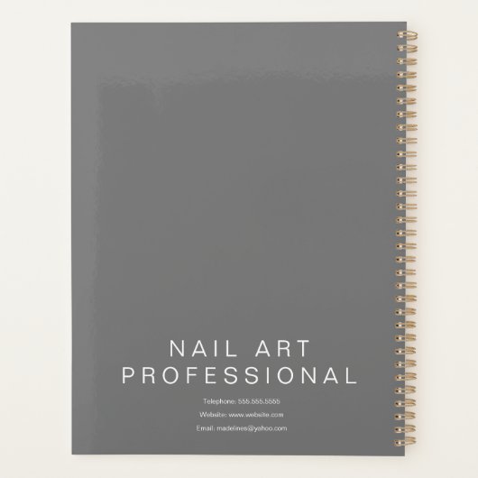 Nail Artist Butterflies Appointer Planner (Achterkant)