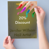 Nail Artist Discount Flyer (Hand)