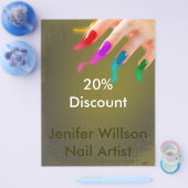 Nail Artist Discount Flyer (Enkel)