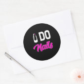 Nail Artist Do Nails Ronde Sticker (Envelop)