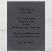 Nail Artist Flyer (Achterkant)