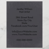 Nail Artist Flyer (Achterkant)