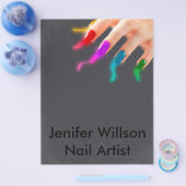 Nail Artist Flyer (Enkel)
