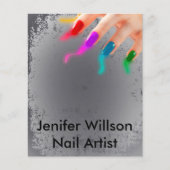 Nail Artist Flyer (Voorkant)