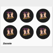 Nail Artist gelooft in manicure Ronde Sticker (Vel)