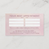 Nail Artist Gentle Pastel Roos Visitekaartje (Achterkant)