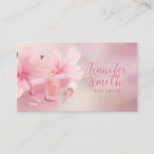 Nail Artist Gentle Pastel Roos Visitekaartje (Voorkant)
