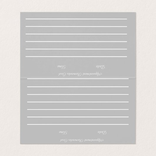 Nail Artist Glow Script Hand Drawn Appointing Visitekaartje (Binnenkant ongevouwen)