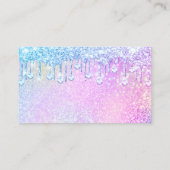 Nail Artist Holograaf Diamond Silver Drift Roze Visitekaartje (Achterkant)