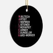 Nail Artist Inspiron Keramisch Ornament (Rechts)