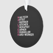 Nail Artist Inspiron Ornament (voorkant)