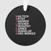 Nail Artist Inspiron Ornament (voorkant)