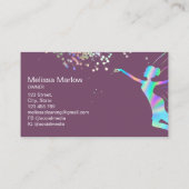 Nail Artist Manicure Schoonheid Sprankelende Holog Visitekaartje (Achterkant)