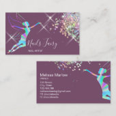 Nail Artist Manicure Schoonheid Sprankelende Holog Visitekaartje (Voorkant / Achterkant)