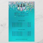 Nail Artist Manicure Sparkle Business Flyer (Voorkant)