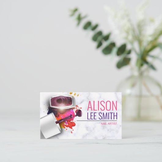 Nail Artist / Manicure Visitekaartje (Staand voorkant)