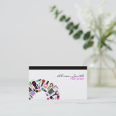 Nail Artist / Nail Polish circle Visitekaartje (Staand voorkant)