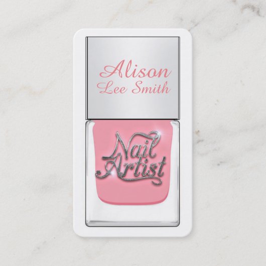 Nail Artist / Nail Polish Visitekaartje (Voorkant)