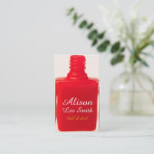 Nail Artist / Nail Polish Visitekaartje (Staand voorkant)