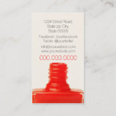 Nail Artist / Nail Polish Visitekaartje (Achterkant)