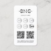 Nail Artist Nail Tech Manicurist IG Loyalty Wit Visitekaartje (Achterkant)