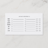 Nail Artist Nail Technicus Salon Visitekaartje (Achterkant)