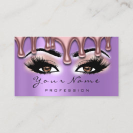 Nail Artist Nails Lash Makeup Roze Paars Brown Visitekaartje