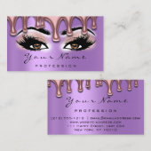 Nail Artist Nails Lash Makeup Roze Paars Brown Visitekaartje (Voorkant / Achterkant)